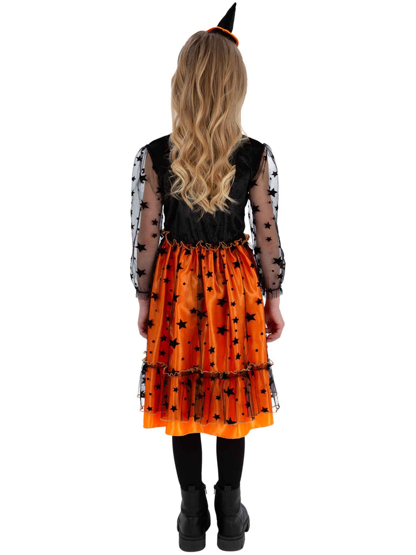 Smiffys Pumpkin-Kostüm für Mädchen mit Kleid und Haarreif – Detailansicht