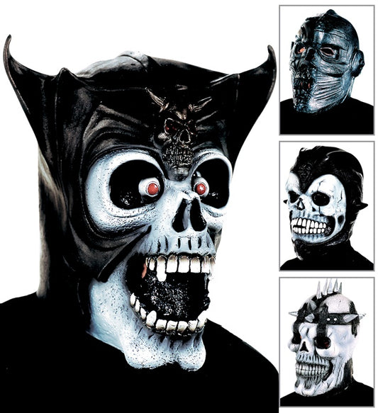Skull Fighter Maske in vier verschiedenen gruseligen Schädel-Designs