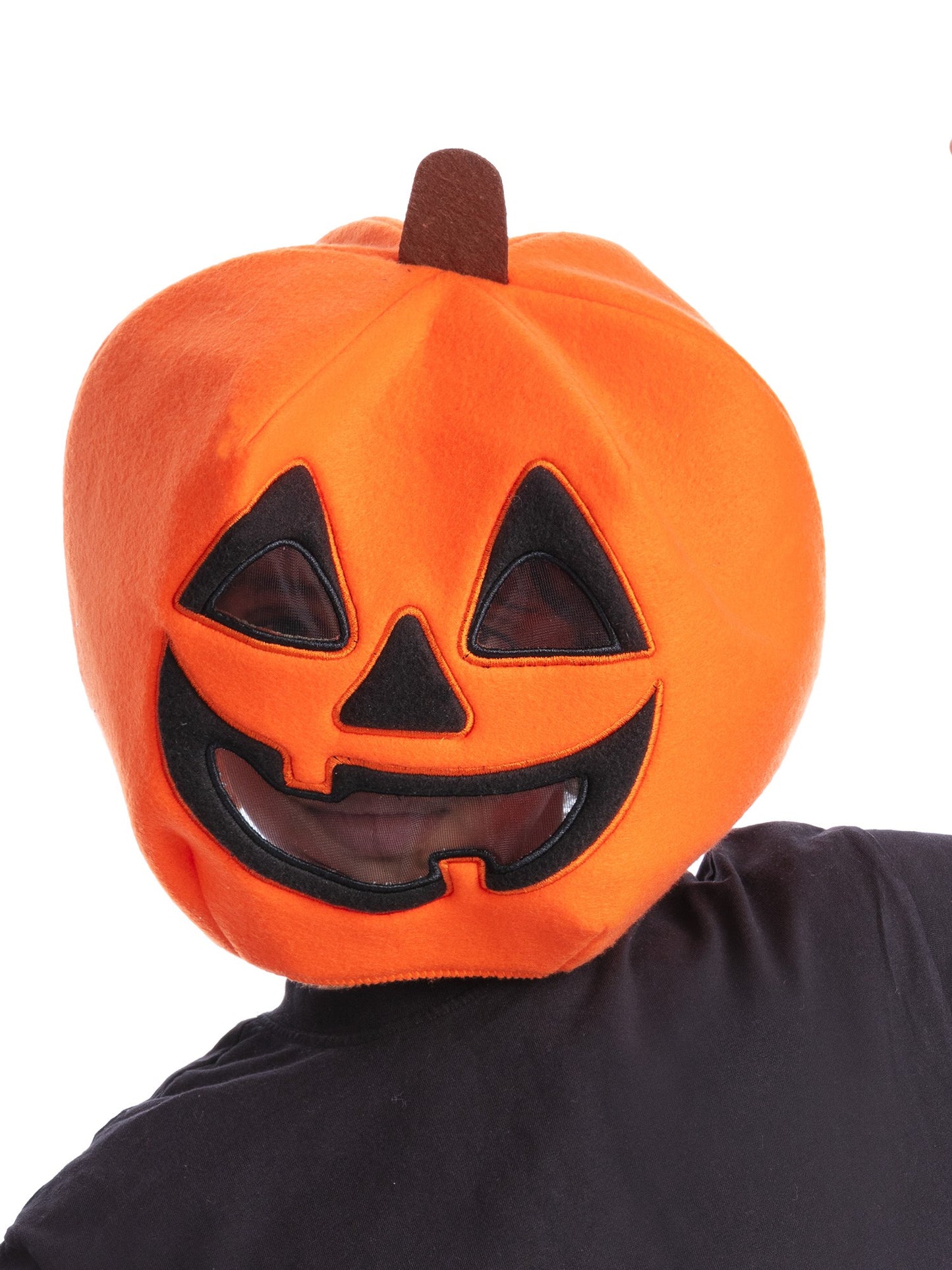 Smiffys Pumpkin Maskottchen-Kopfmaske orange für Kinder