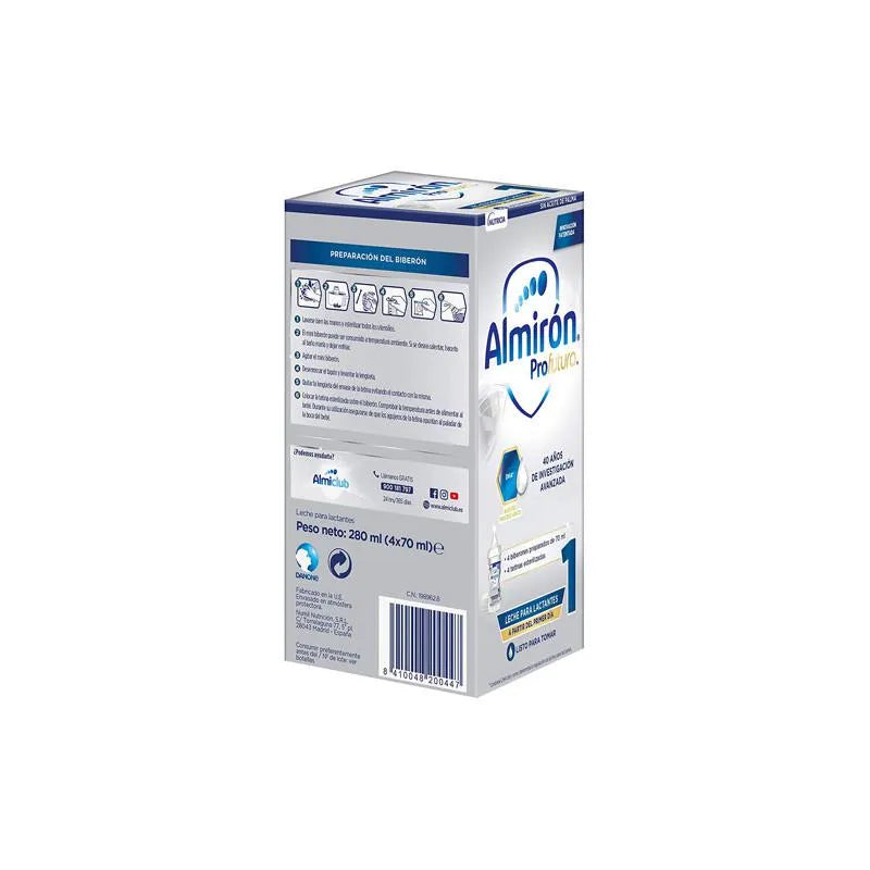 ALMIRÓN ALMIRÓN Profutura 1 Säuglingsnahrung 4 x 70 ml Packung Kosmetik