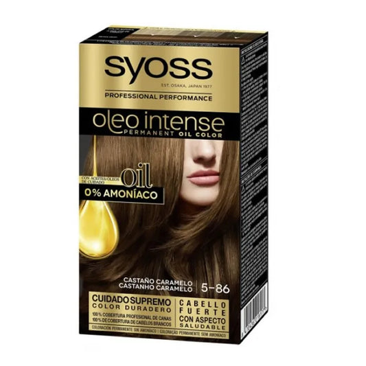 SYOSS SYOSS Oleo Intense Permanente Haarfarbe 5-86 Caramel Brown Braun