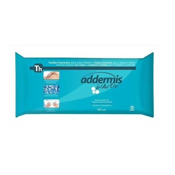 Addermis Adult Wipes Aloe Vera Reinigungstücher 60 Stück