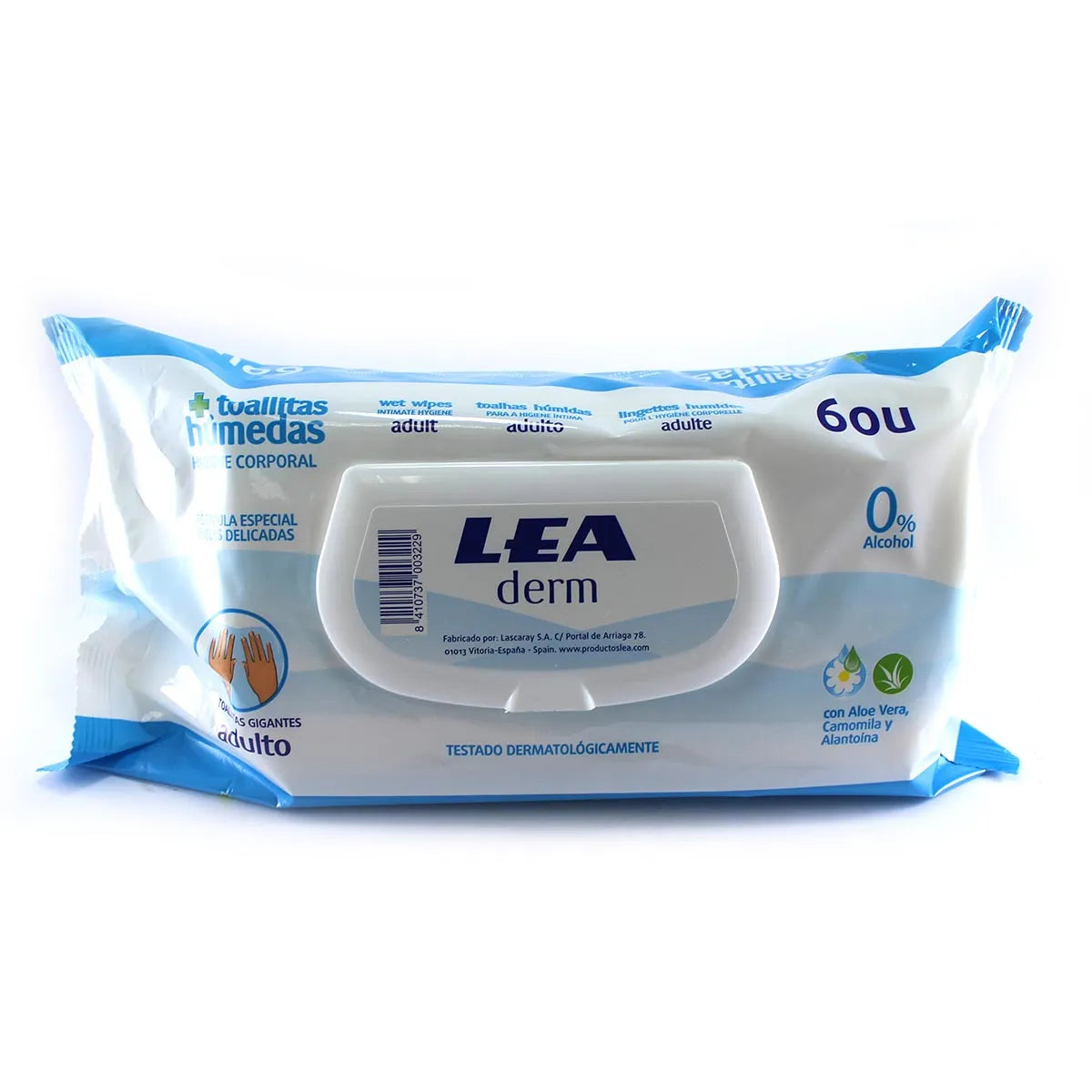 LEA LEA Derm Wischtücher Pack 60 Einheiten Kosmetikpflege