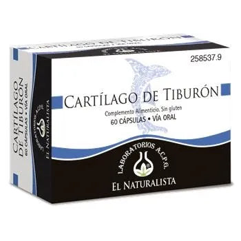 EL NATURAL EL NATURAL Cartilago De Tiburon 500 mg 60 Kapseln Nahrungsergänzung Kosmetik