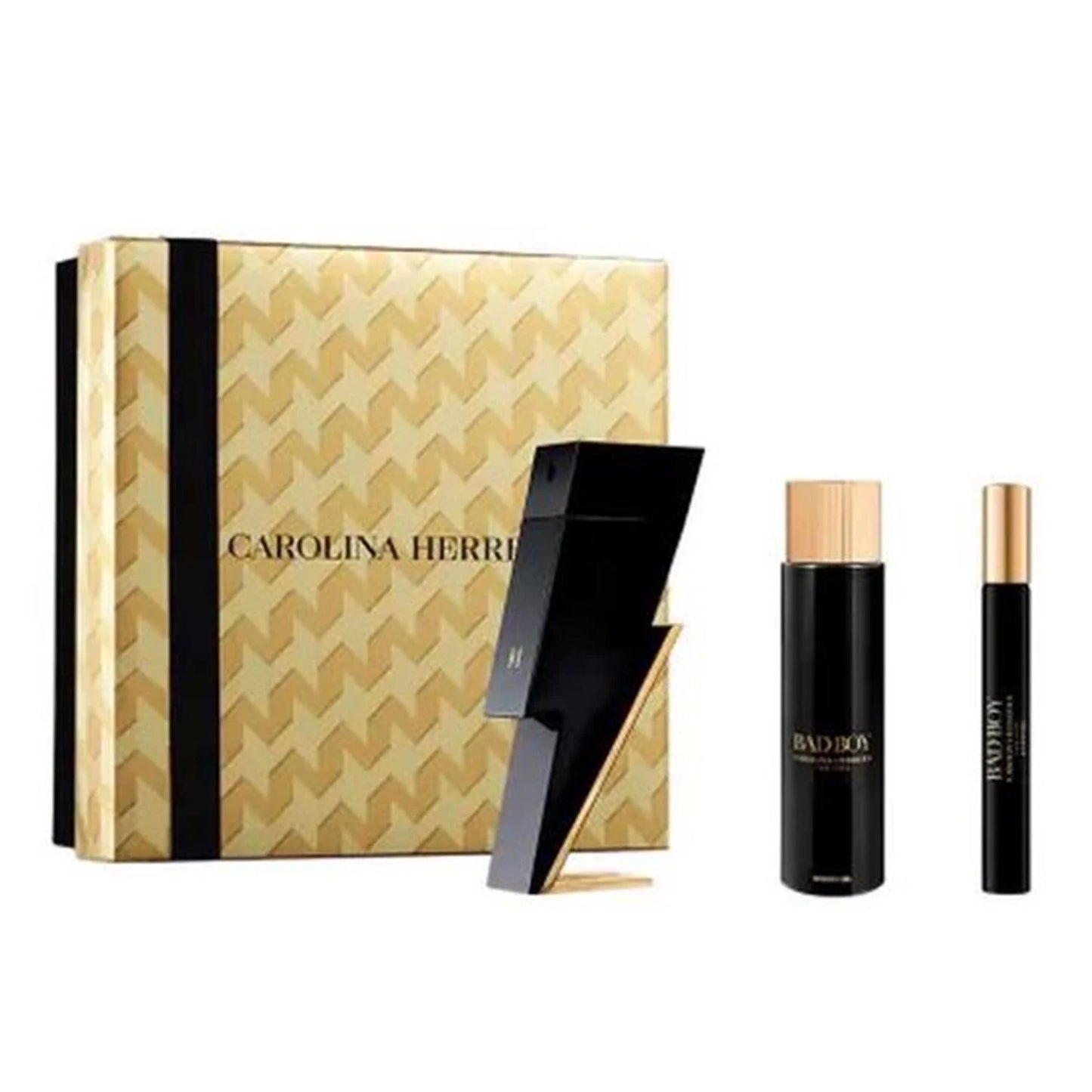 CAROLINA HERRERA Carolina Herrera Bad Boy Set Eau de Toilette 100 ml Gel de Baño 100 ml Eau de Toilette 10 Parfüm