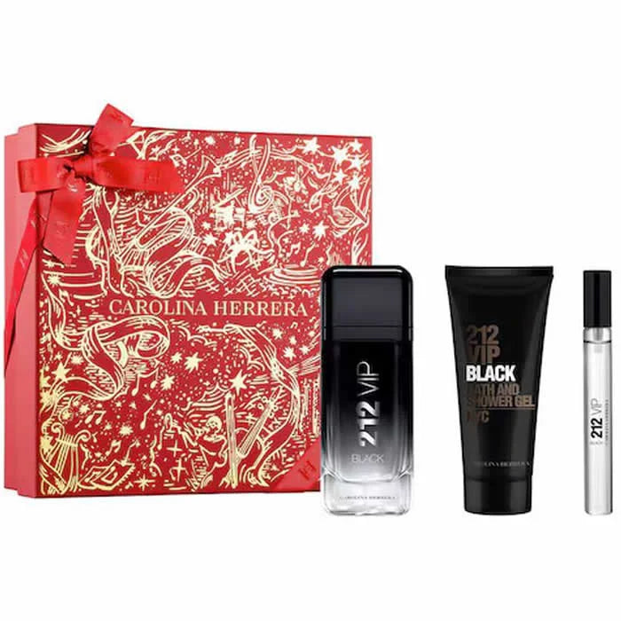 CAROLINA HERRERA CAROLINA HERRERA 212 VIP Black Men Eau de Parfum Spray 100 ml 3er Set Parfüm