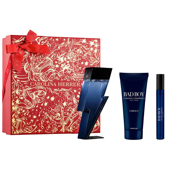 CAROLINA HERRERA CAROLINA HERRERA Bad Boy Cobalt Eau de Parfum Spray 100 ml Set 3 Artikel Parfüm