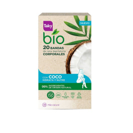 TAKY TAKY Bio Coco Körper-Wachsstreifen 20 Stück Depilationsstreifen Kosmetik