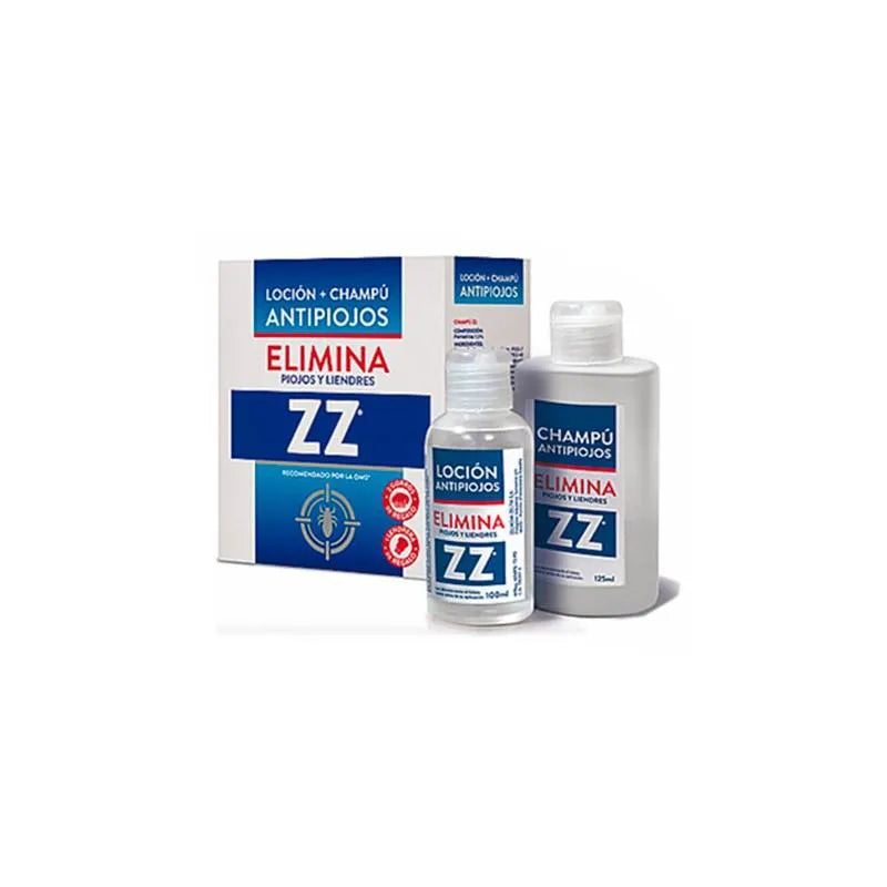 ZZ ZZ Pack Loción 100 ml und Champú Antipiojos 125 ml Set Kosmetik