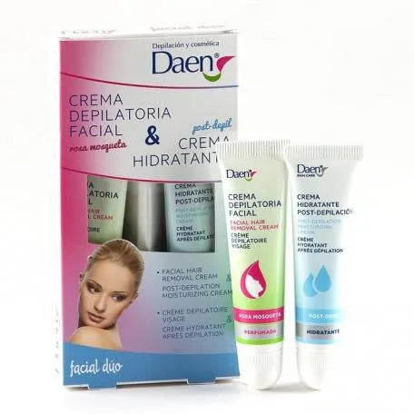 DAEN DEPILATION DAEN DEPILATION Duo Creme Depilatoria Facial Post Hidratante Gesichtsenthaarung Pflege Kosmetik