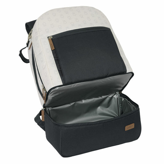 Miffy Organizer-Tasche fĂŒr Kinderwagen in Blau Beige, wasserabweisend mit zwei Griffen.