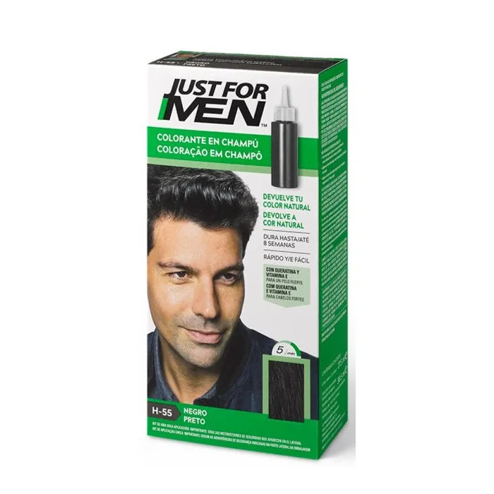 JUST FOR MEN JUST FOR MEN Natürliches Schwarzes Färbeshampoo 30 ml