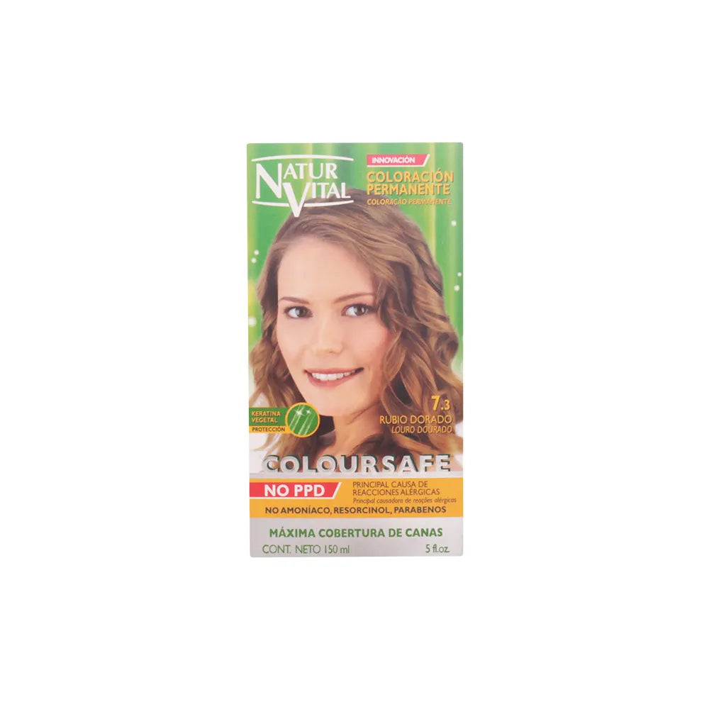 NATURALEZA Y VIDA NATURALEZA Y VIDA Coloursafe Permanent Haarfarbe 7.3 Golden Blonde 150 ml Kosmetik