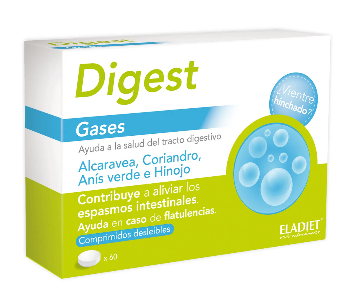 Eladiet Bigest Digest Gases 60 Comp