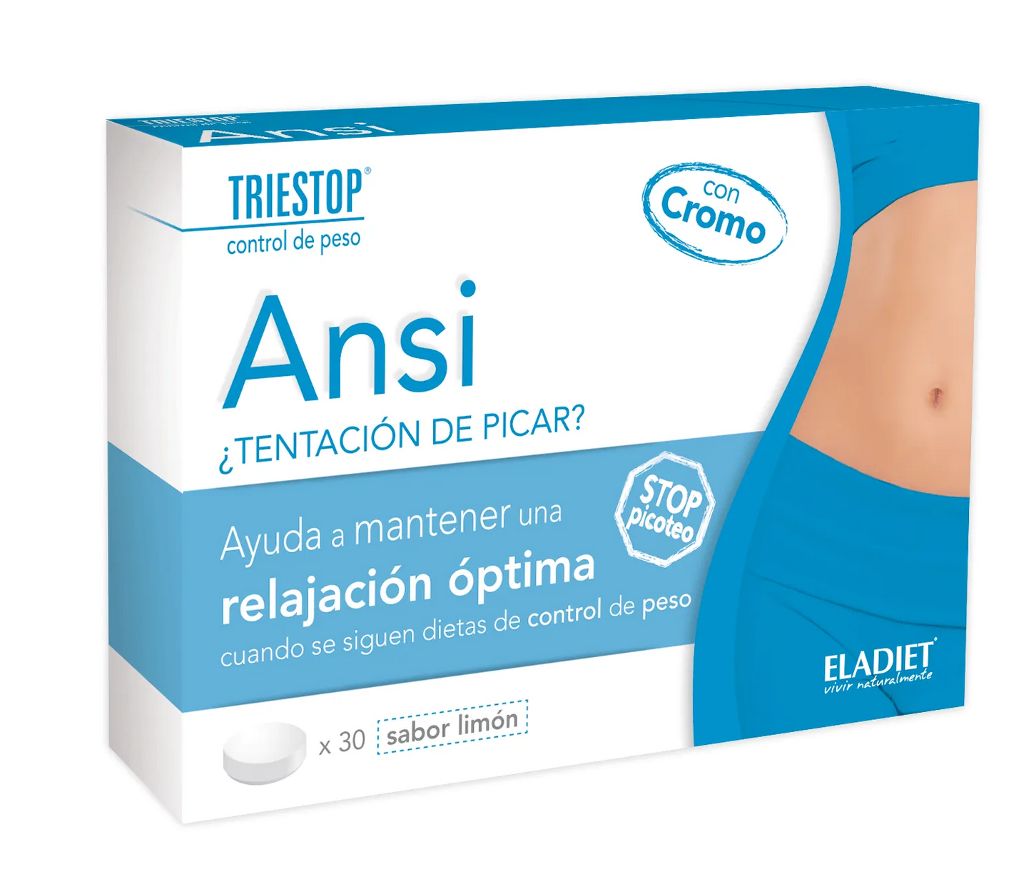 ELADIET ELADIET Triestop Ansi Limon mit Chrom 30 Tabletten Kosmetikprodukt