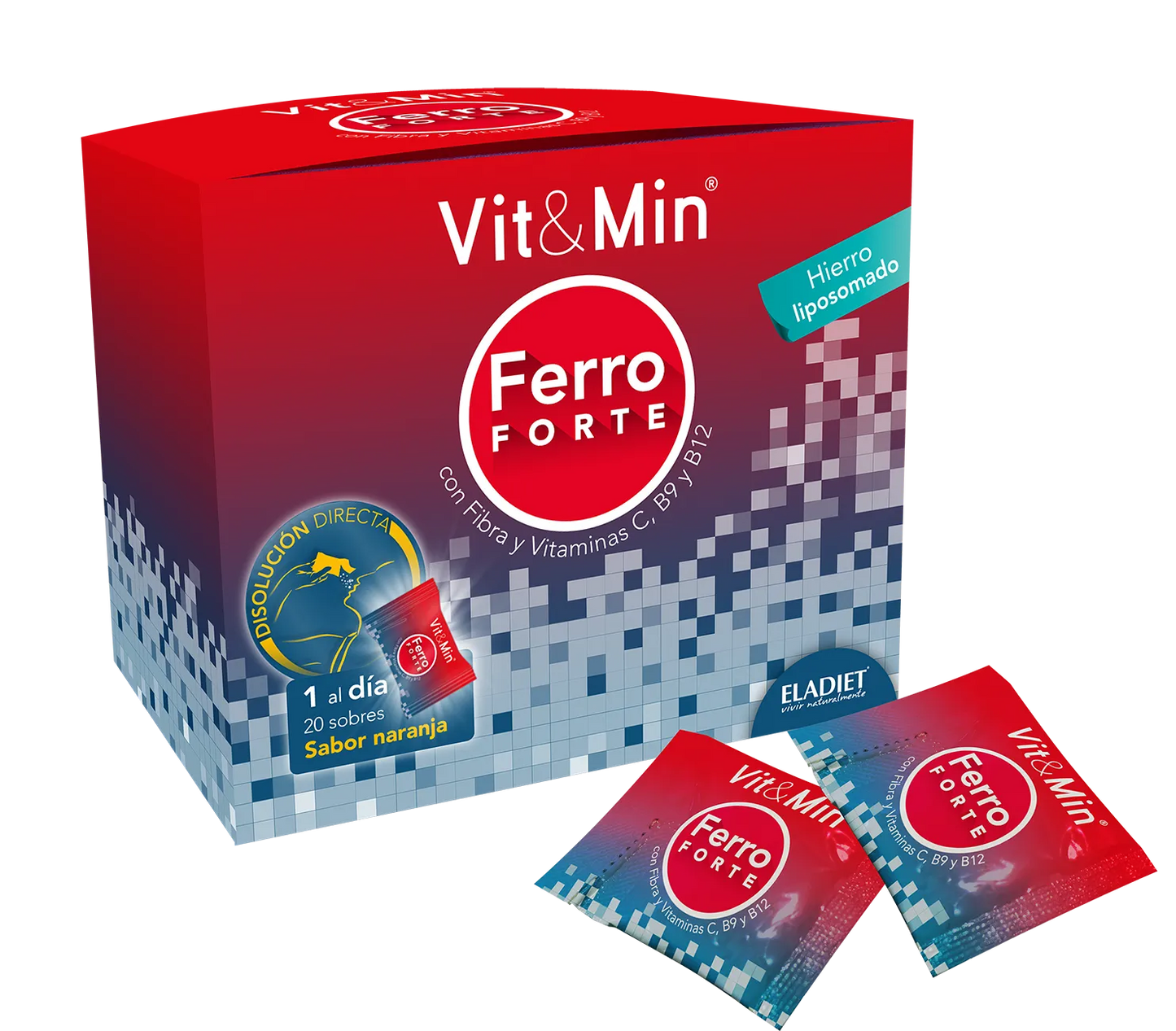 ELADIET ELADIET Vit y Min Ferro Forte 20 Sticks Nahrungsergänzungsmittel Kosmetik