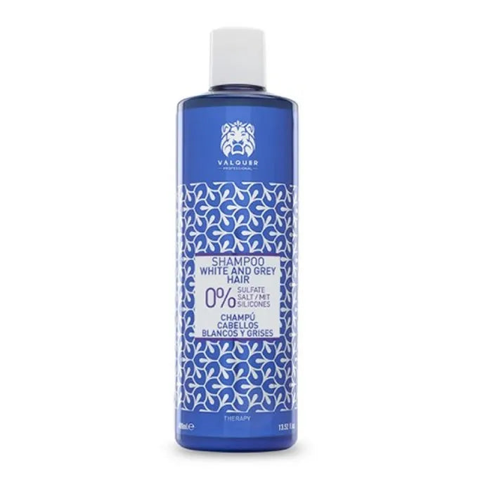 VALQUER VALQUER Shampoo White and Grey Hair 0% 400 ml für weißes und graues Haar