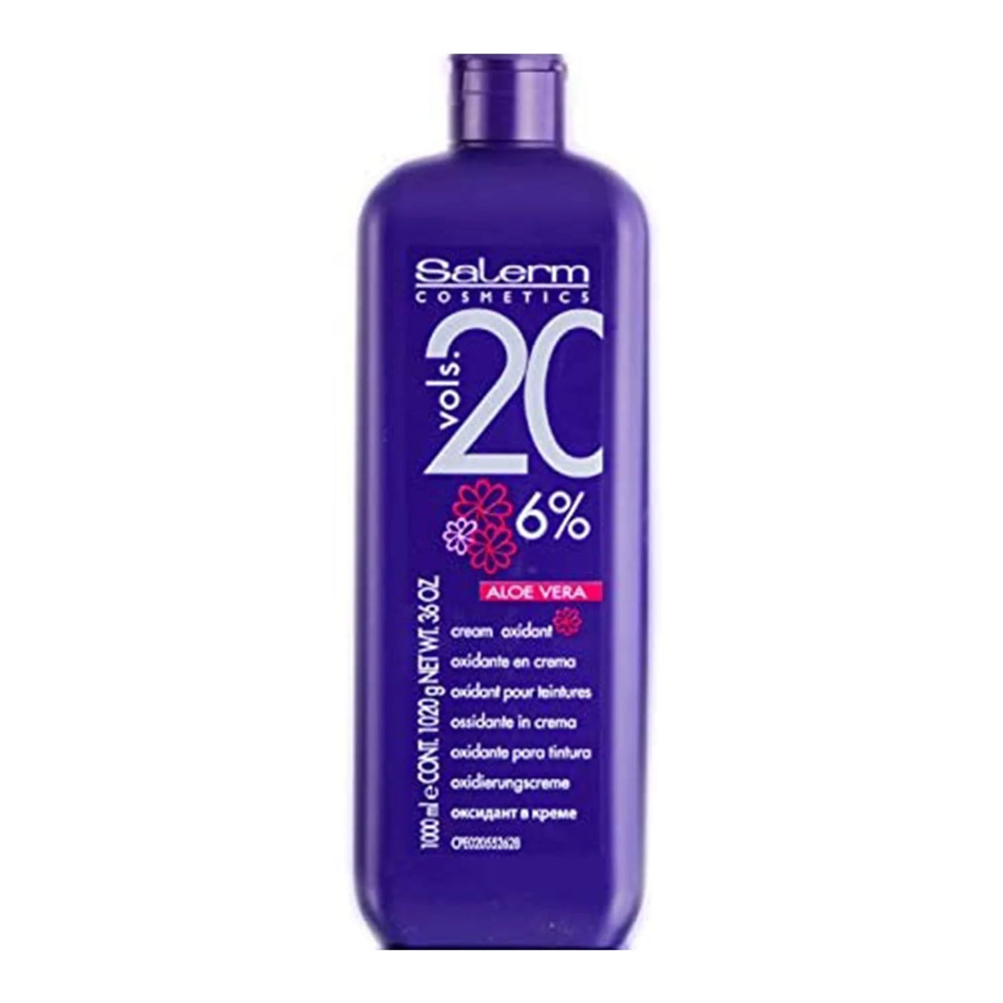 SALERM COSMETICS SALERM COSMETICS Salerm Aloe Vera 6 Vol 20 Crema Oxidante 1000 ml Oxidationscreme Kosmetik