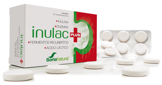 SORIA Inulac Plus 2 g 24 Tabletten Nahrungsergänzung Kosmetik