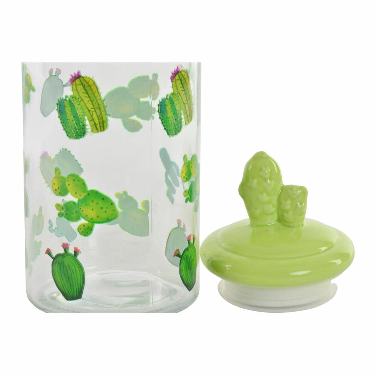 DKD Home Decor Keramikgefäss mit Kaktus-Design im Boho-Stil, 1400 ml – Detailansicht