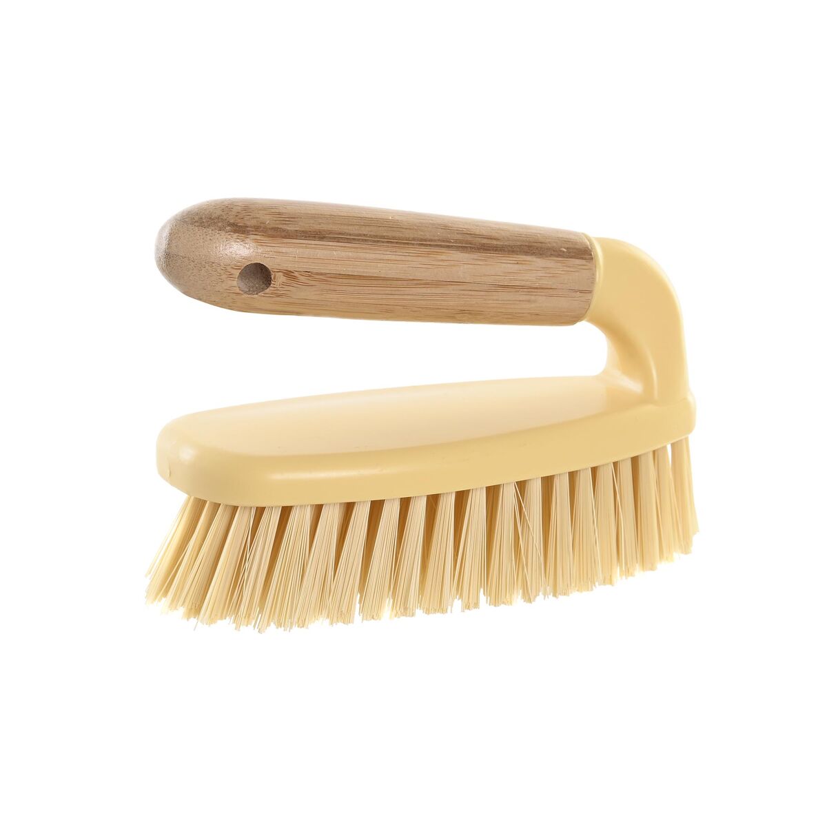 DKD Home Decor Reinigungsbürste aus Bambus und PE, natur – Seitenansicht
