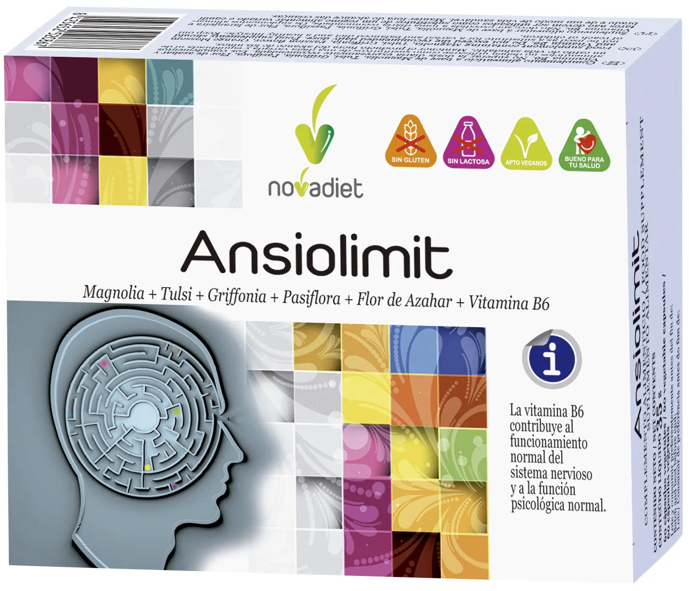 NOVADIET NOVADIET Ansiolimit 60 Kapseln Nahrungsergänzungsmittel Kosmetik