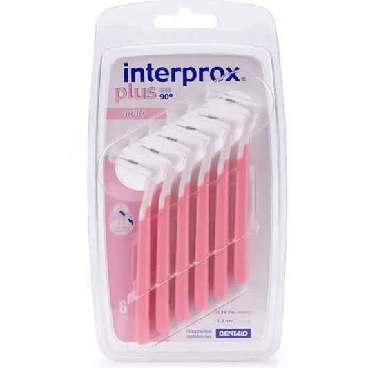 INTERPROX INTERPROX Interdentalbürsten Plus Nano 6 Stück für gründliche Zahnzwischenraumreinigung Kosmetik