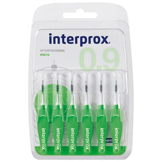INTERPROX INTERPROX Interdentalbürsten Micro 0,9 mm für Zahnzwischenräume 6 Stück Kosmetik