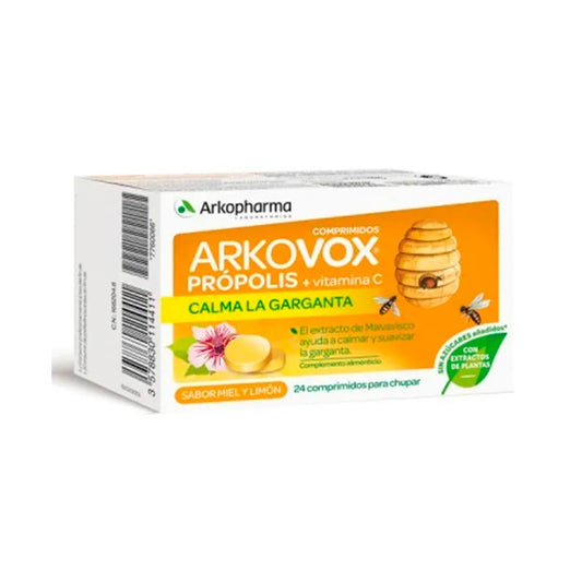 ARKOPHARMA ARKOPHARMA Arkovox Propolis Vitamin C 24 Honig-Zitronen-Tabletten Kosmetik