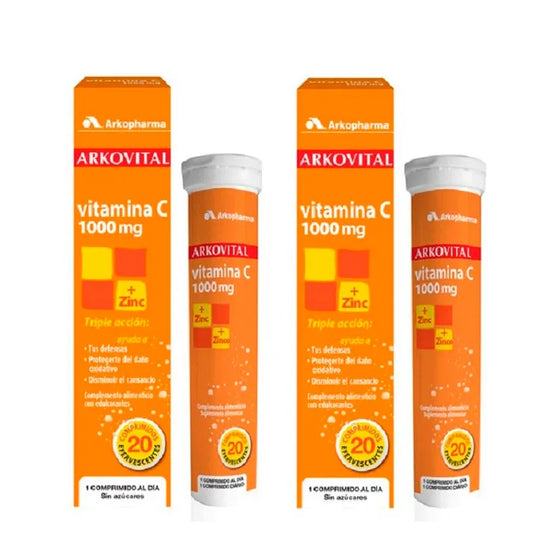 ARKOPHARMA ARKOPHARMA Arkovital Vitamin C 20 Brausetabletten Duplo Packung Kosmetik