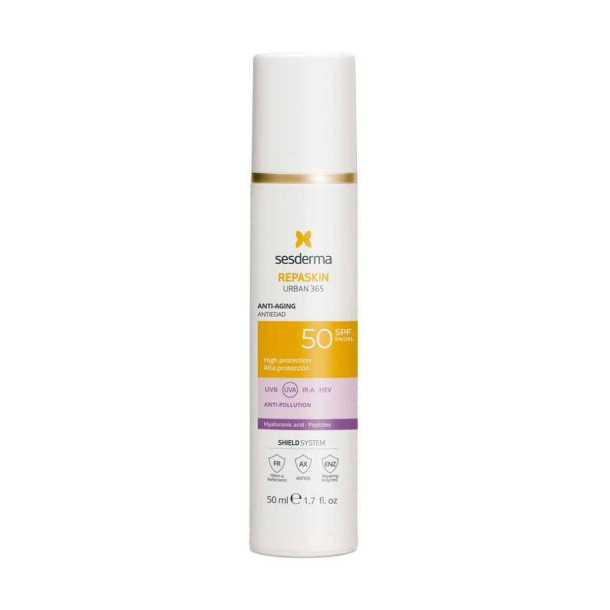 Sesderma, Repaskin, Anti-Aging, Vor Sonneneinstrahlung, Sahne, Für das Gesicht, SPF 50, 50 ml