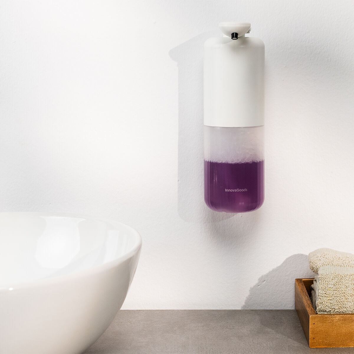Set Zahnpasta Spender mit Bürstenhalter & Nachfüllbarer Seifenspender InnovaGoods