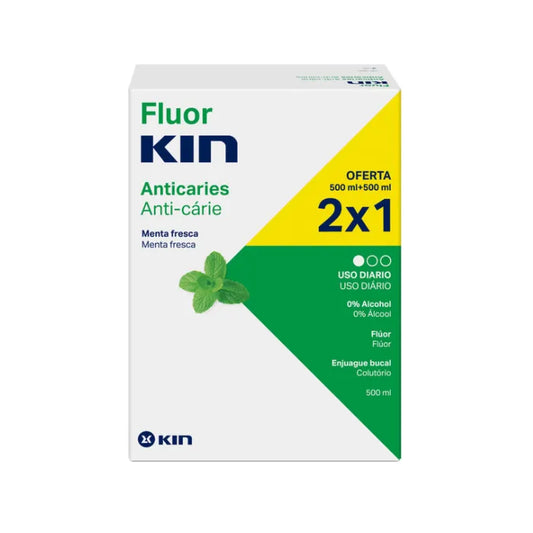 KIN KIN Fluorkin Mundwasser 2 x 500 ml Kosmetik