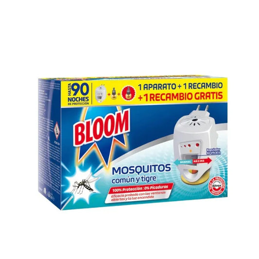 BLOOM BLOOM Zero Mosquitoes elektrisches Gerät mit 2 Nachfüllpatronen gegen Mücken Kosmetik