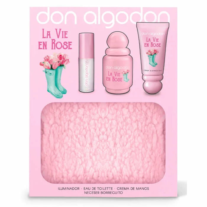 DON ALGODÓN DON ALGODÓN La Vie En Rose Eau de Toilette Spray 30 ml Set 4 Artikel Parfüm