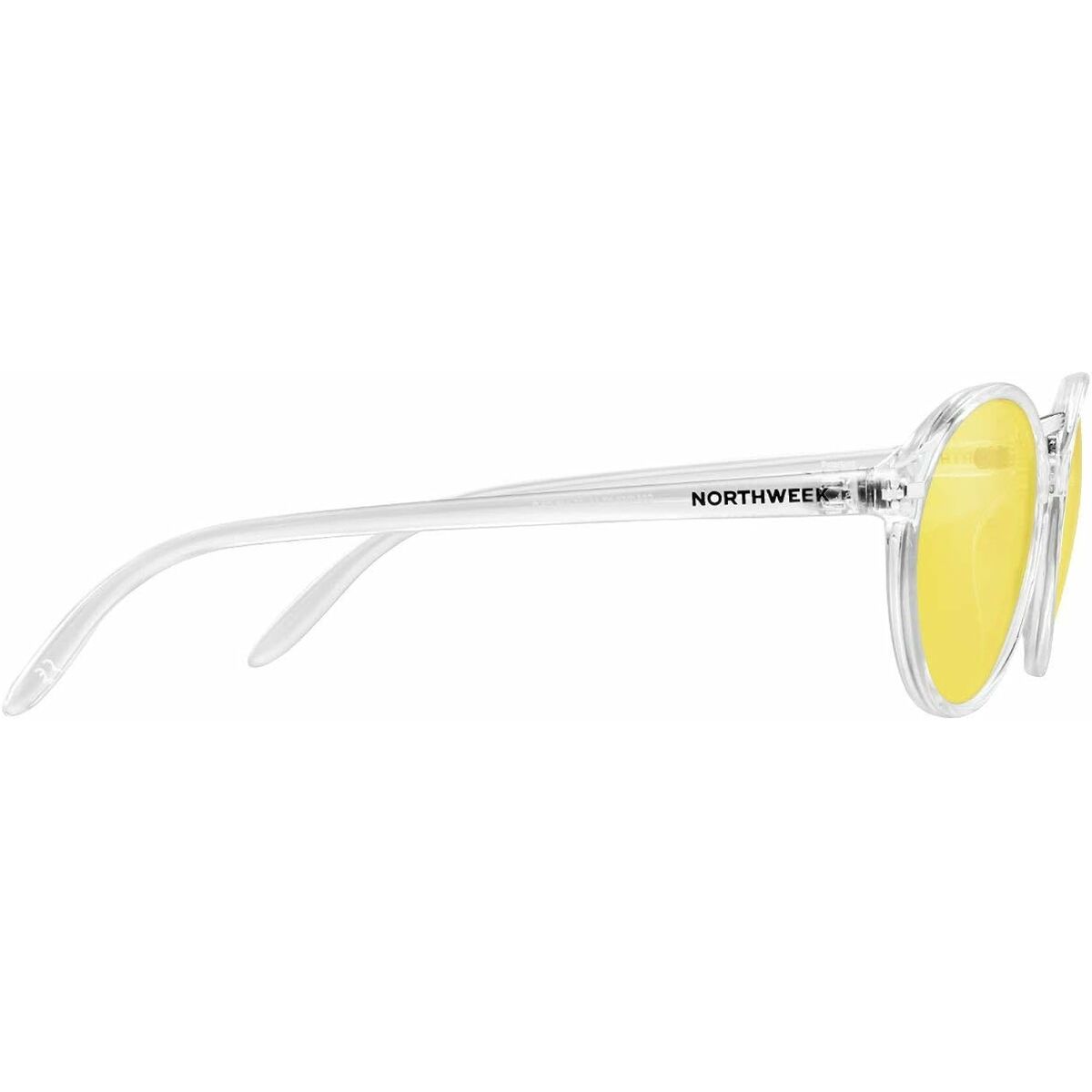 Northweek Unisex-Sonnenbrille Northweek Vesca Bright Ø 47 Mm Gelb Durchsichtig