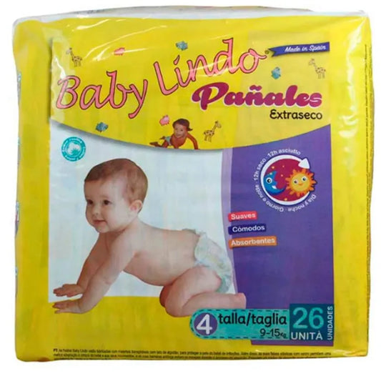 BABY LINDO BABY LINDO Babywindeln Größe T4 9-15 kg 26 Stück Kosmetik