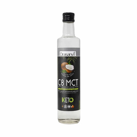 DRASANVI DRASANVI Keto MCT Pure Coconut Oil 100% C8 500 ml Kokosöl Kosmetik