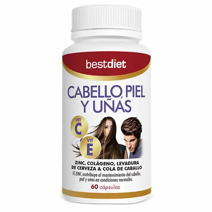 BEST DIET BEST DIET Hair Skin and Nail Care 60 Kapseln Nahrungsergänzung für Haut Haare Nägel Haarpflege