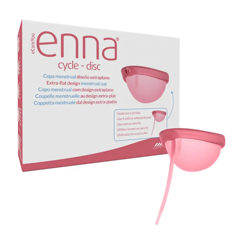 ENNA Cycle Menstruationstasse Disc aus medizinischem Silikon transparent