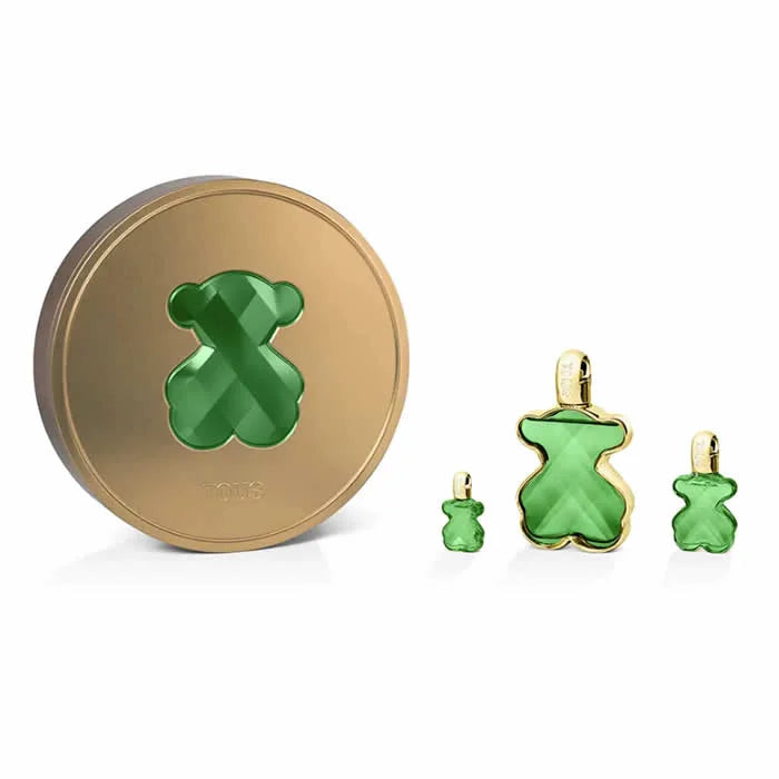 TOUS Loveme The Emerald Elixir Parfum Spray 90 ml 3-Artikel-Set