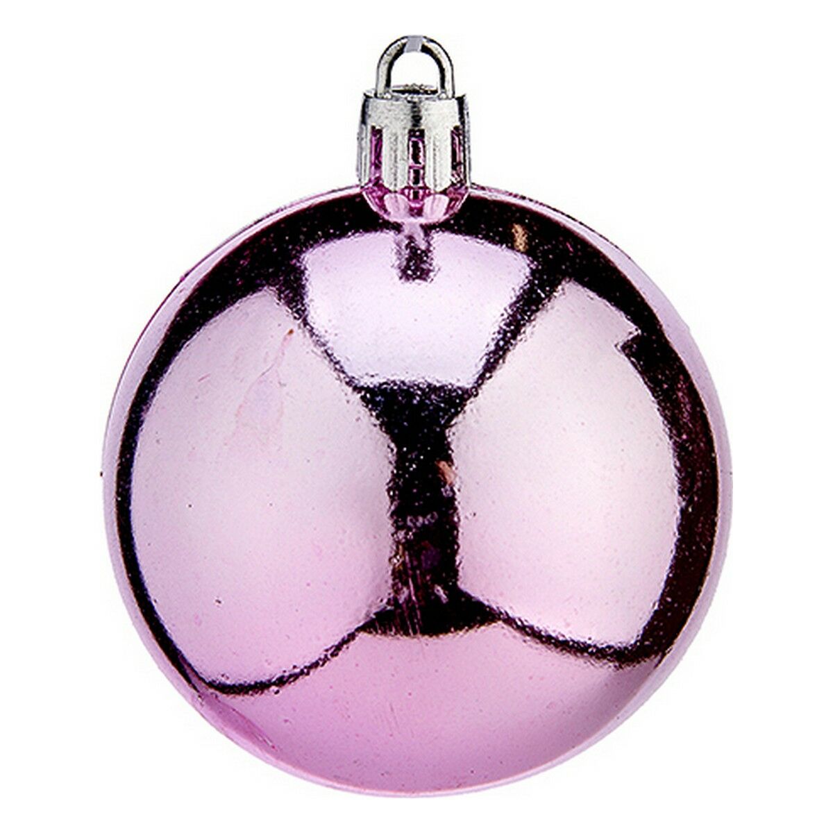 Krist+ rosa Weihnachtsbaumkugeln aus Kunststoff, Ø 6 cm, 24 Stück