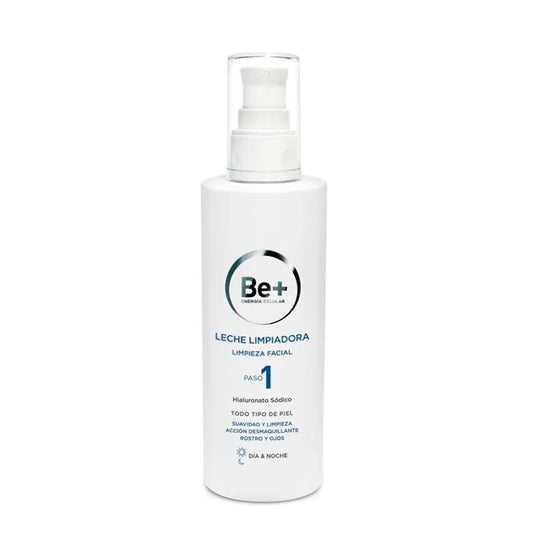 BE+ BE+ Reinigungsmilch 200 ml milde Reinigung für das Gesicht