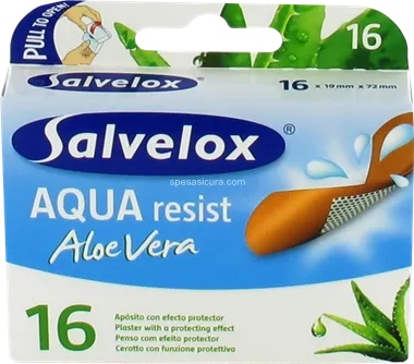 SALVELOX SALVELOX Aqua Resist Kleberverband mit Aloe Vera 16 Stück Kosmetik