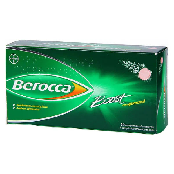 BEROCCA BEROCCA Boost 30 Brausetabletten mit Guarana Brause Vitamine Nahrungsergänzung Kosmetik