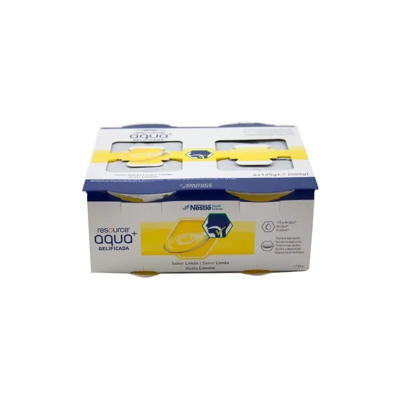 MERITENE MERITENE Nestlé Resource Agua Gelificada Zitronengeschmack 4 x 125 g Gel Kosmetik