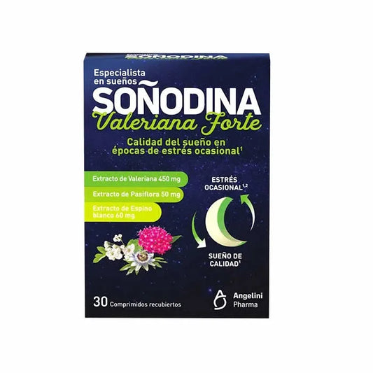 ANGELINI ANGELINI Soñodina Valerian Forte 30 Tabletten Nahrungsergänzung Kosmetik