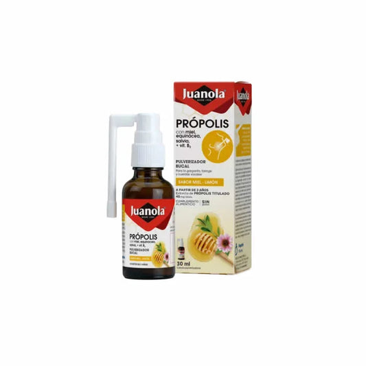 JUANOLA JUANOLA Propolis Mundspray mit Honig Echinacea Salbei und Vitamin B3 30 ml Kosmetik