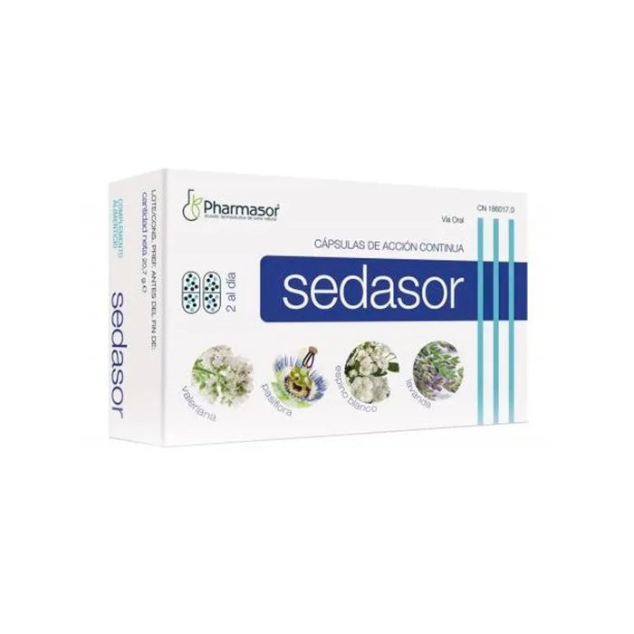 PHARMASOR PHARMASOR Sedasor Kontinuierliche Aktion 30 Kapseln Nahrungsergänzung Kosmetik