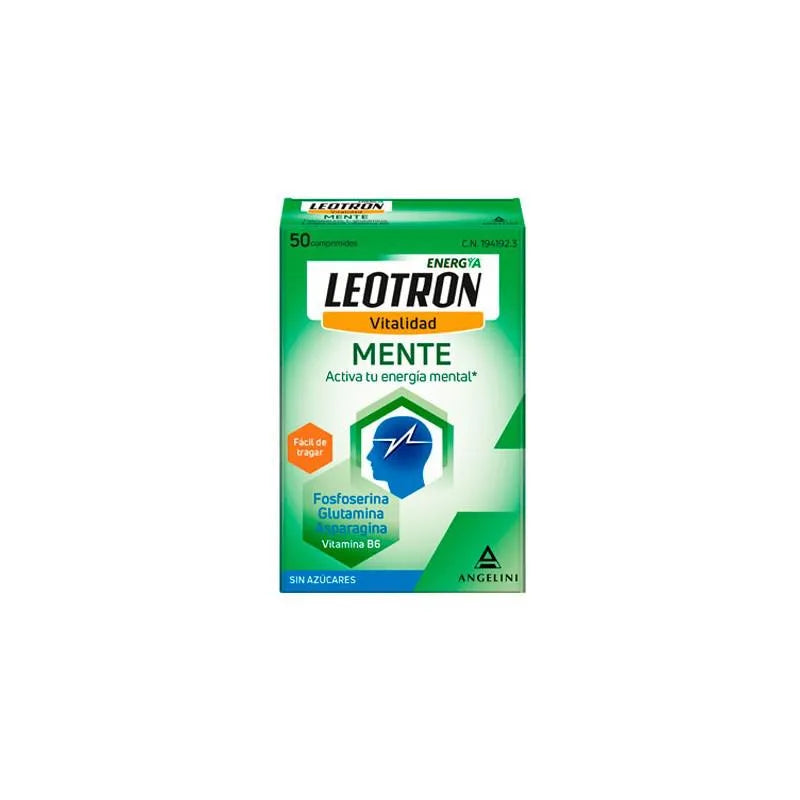 ANGELINI Angelini Leotron Vitalidad Mente 50 Tabletten Nahrungsergänzung Kosmetik